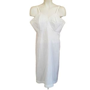 Vintage Lane Bryant Long White Slip eyelet Bridal